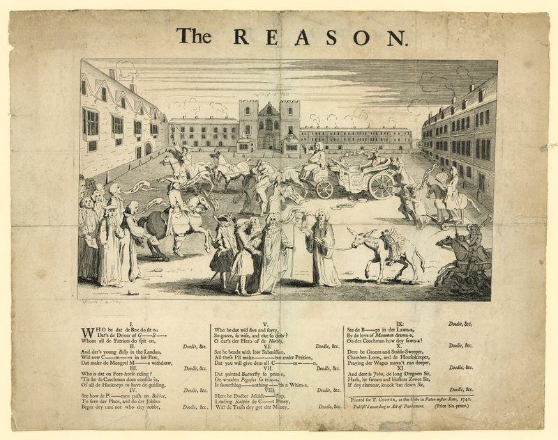 Powód, 1741 autorstwa English School