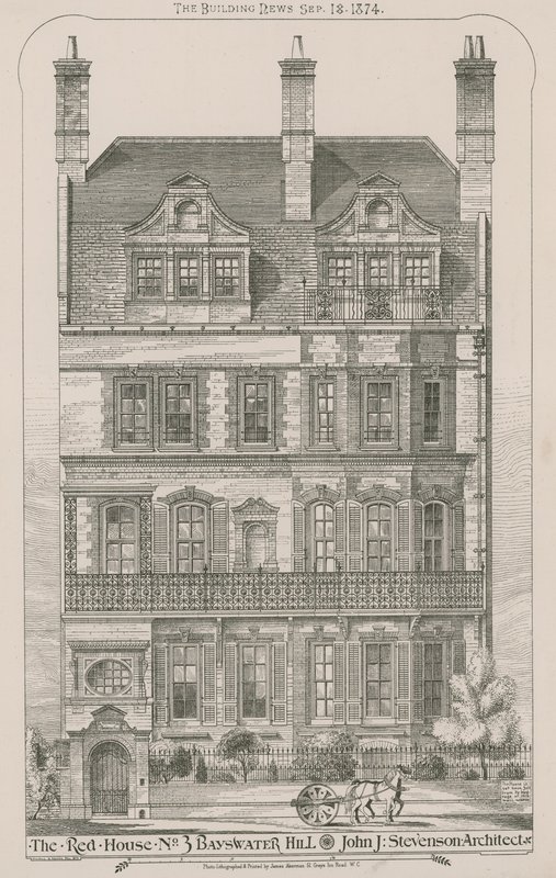 Czerwony Dom, 3 Bayswater Hill autorstwa English School