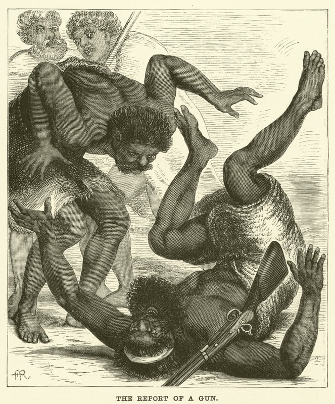 Raport o broni (grawerunek) autorstwa English School