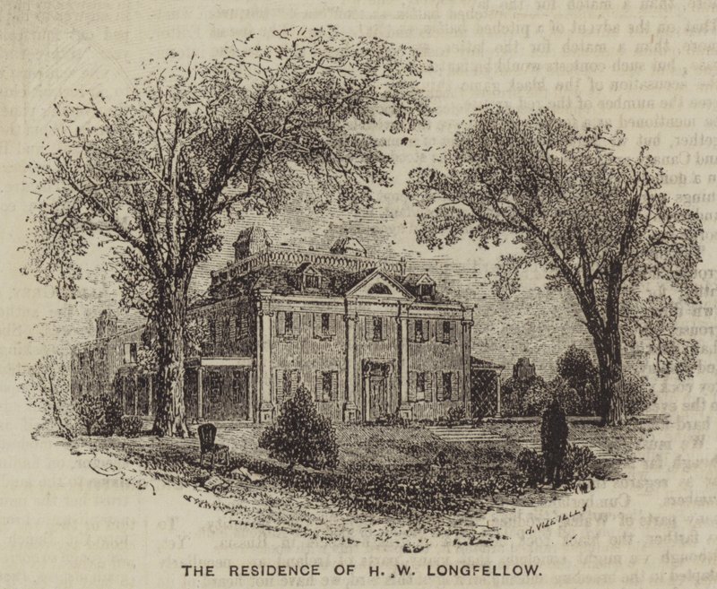 Rezydencja HW Longfellow (rycina) autorstwa English School