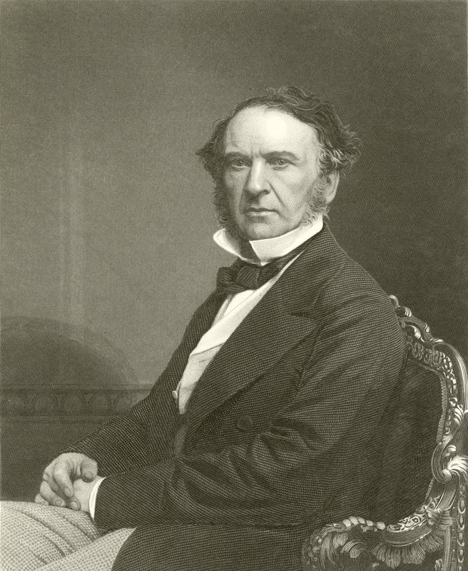Prawy Honor William Ewart Gladstone autorstwa English School