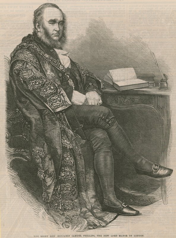 Szanowny Benjamin Samuel Phillips, nowy burmistrz Londynu autorstwa English School