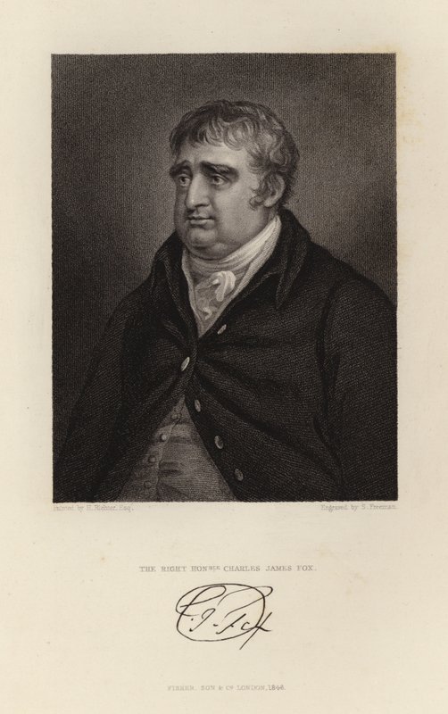 Właściwy Szanowny Charles James Fox autorstwa English School