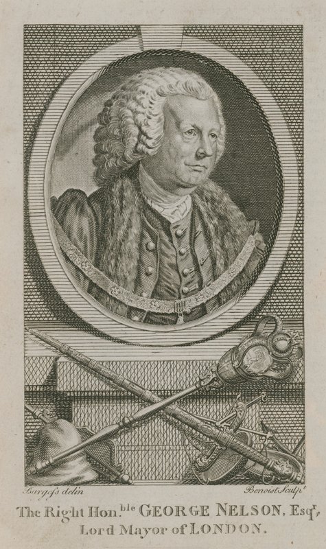 Wielce Szanowny George Nelson, burmistrz Londynu autorstwa English School