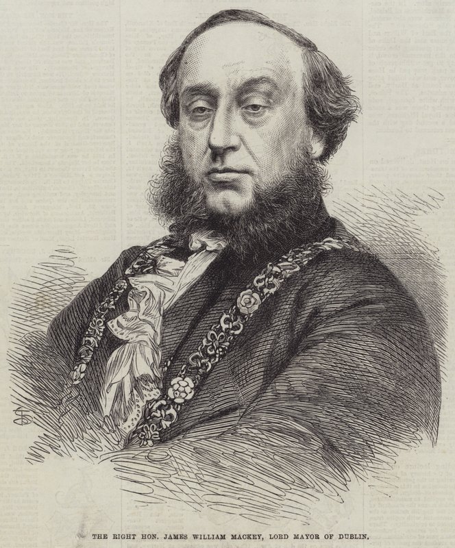 Szanowny James William Mackey, burmistrz Dublina (rycina) autorstwa English School