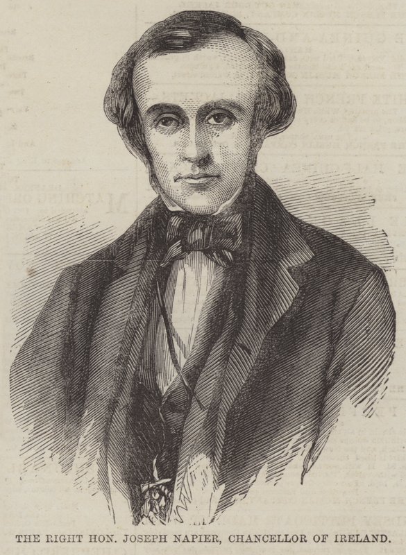Wielce Szanowny Joseph Napier, kanclerz Irlandii (rycina) autorstwa English School