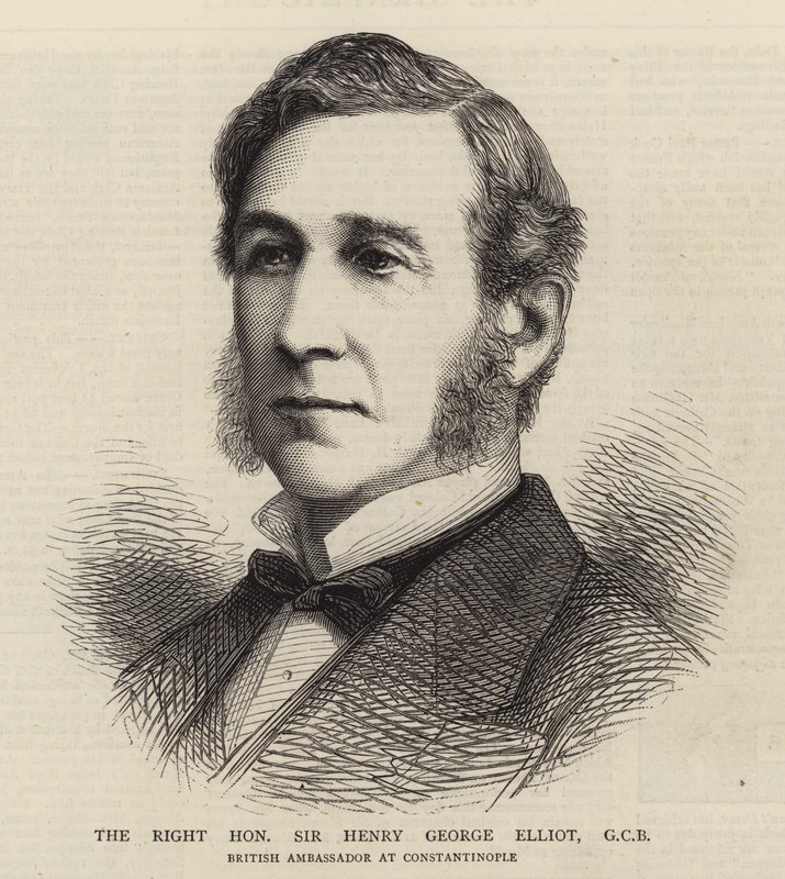 Szanowny Sir Henry George Elliot, GCB (Grawerowanie) autorstwa English School