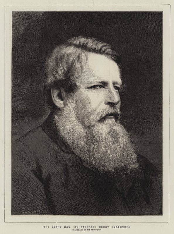 Szanowny Stafford Henry Northcote (Grawerowanie) autorstwa English School