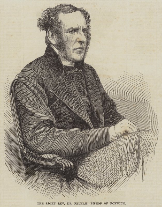 The Right Reverend Dr Pelham, Biskup Norwich (rycina) autorstwa English School