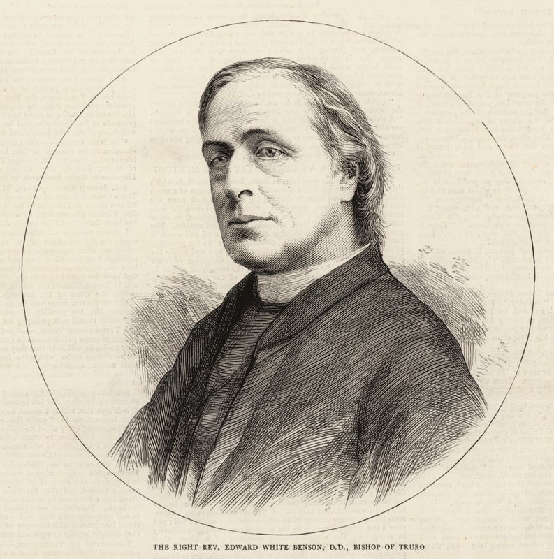 Wielebny Edward White Benson, DD, biskup Truro (rycina) autorstwa English School