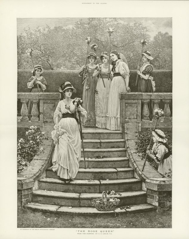 Królowa róż — Charles Dunlop Leslie autorstwa English School