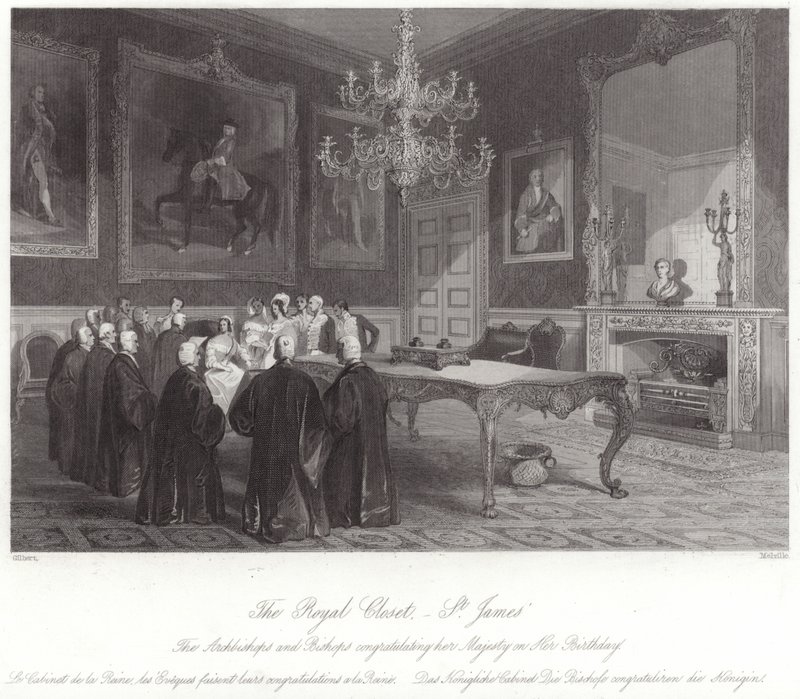 Szafa Królewska w Pałacu św. Jakuba autorstwa English School