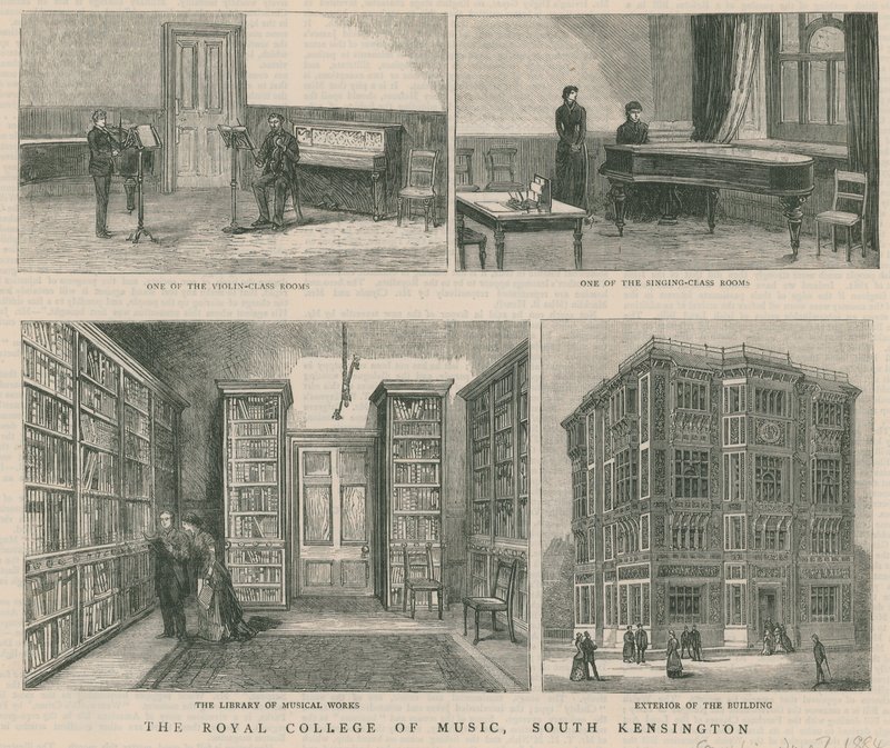 Royal College of Music, South Kensington autorstwa English School