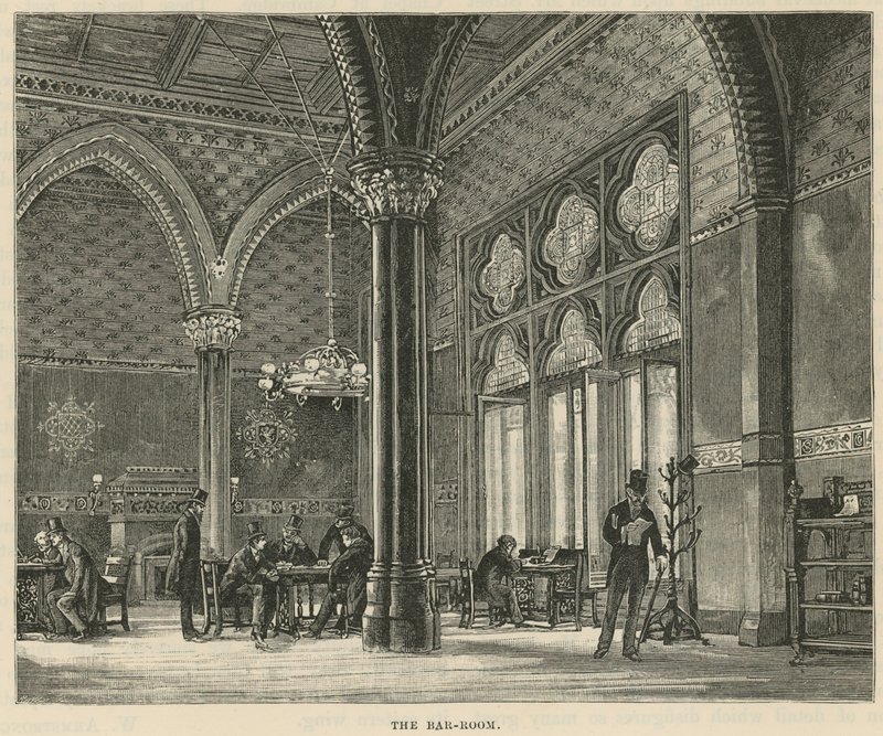 Królewskie sądy: sala barowa autorstwa English School