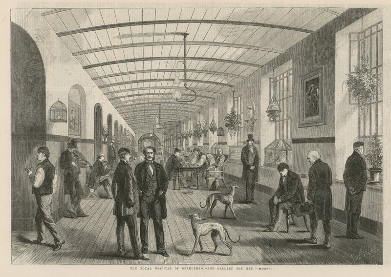 Szpital Królewski w Betlejem - galeria dla mężczyzn autorstwa English School