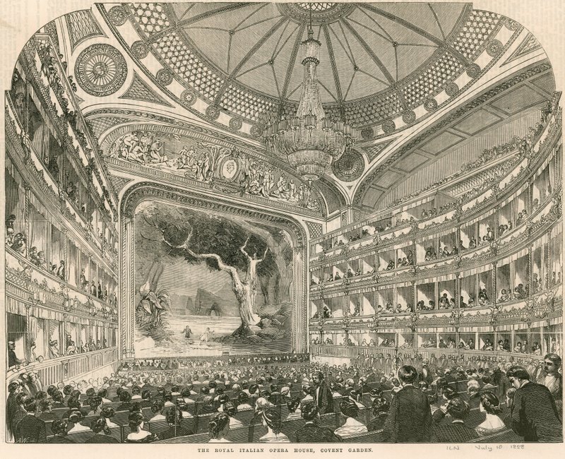 Royal Italian Opera House, Covent Garden, Londyn autorstwa English School