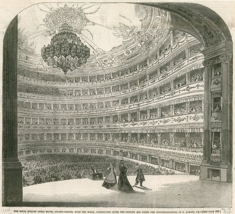 Royal Italian Opera House, Covent Garden, Londyn autorstwa English School