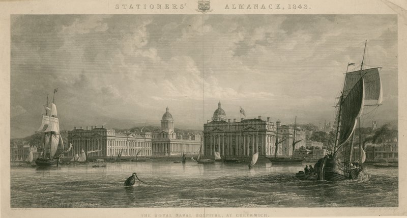 Royal Naval Hospital w Greenwich w Londynie autorstwa English School