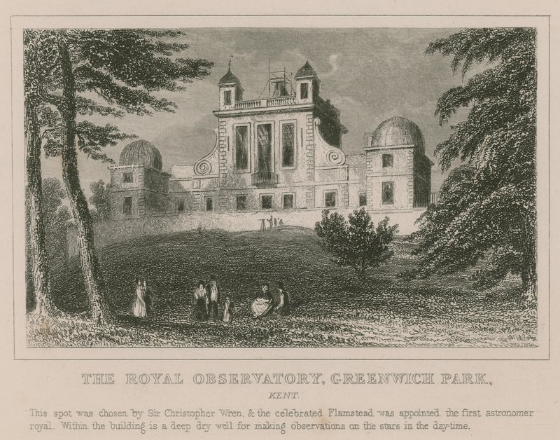 Królewskie Obserwatorium, Greenwich Park, Kent autorstwa English School