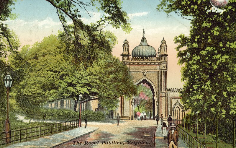 Royal Pavilion, Brighton (kolor lito) autorstwa English School