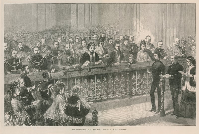 Ławka królewska w katedrze św. Pawła autorstwa English School