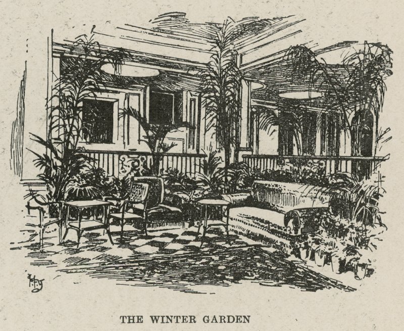 Russell Hotel, Russell Square: Ogród zimowy autorstwa English School