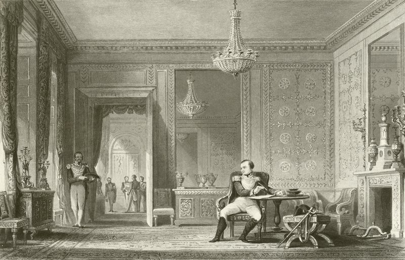 Abdykacja salonu, Fontainebleau autorstwa English School