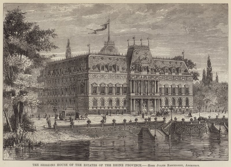 Sesyjny Dom Stanowy Prowincji Renu (rycina) autorstwa English School