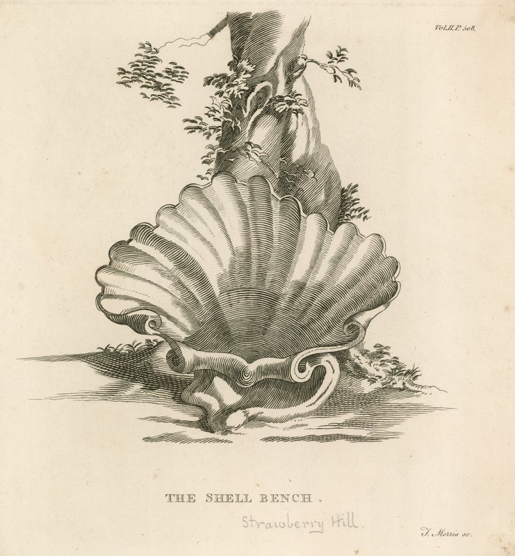 Ławka Shell, Strawberry Hill, Londyn autorstwa English School