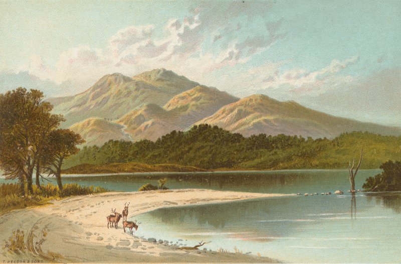 The Silver Strand - Loch Katrine autorstwa English School