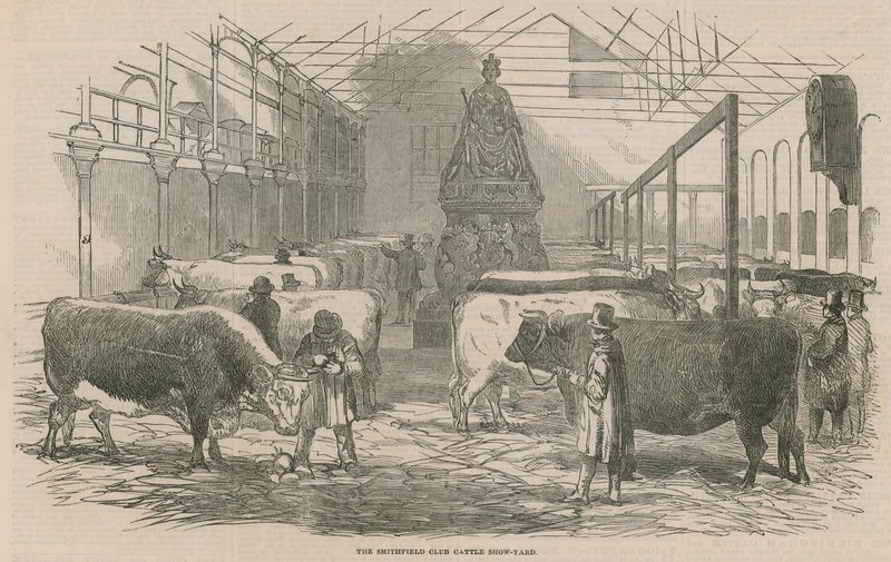 Smithfield Club Cattle Show Yard autorstwa English School