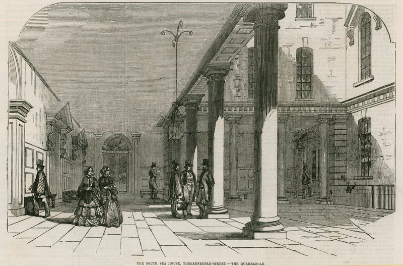 South Sea House, Threadneedle Street, Londyn - The Quadrangle autorstwa English School