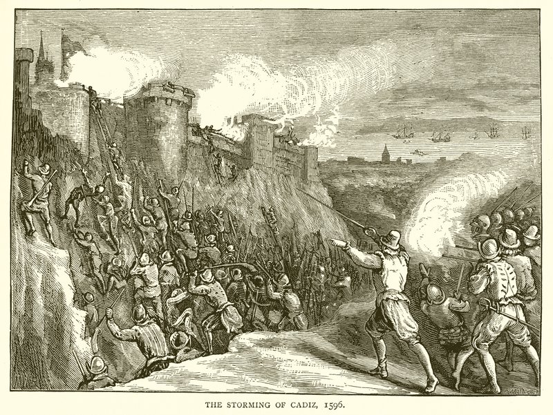 Szturm na Kadyks, 1596 autorstwa English School