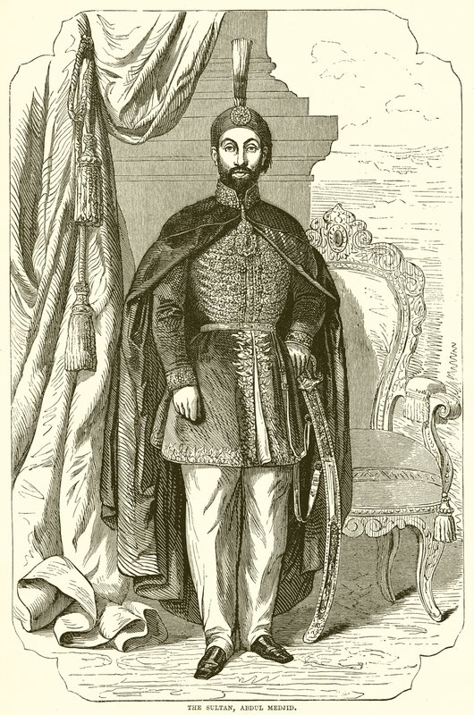 Sułtan Abdul Medjid autorstwa English School