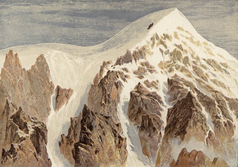 Szczyt Aiguille Verte autorstwa English School