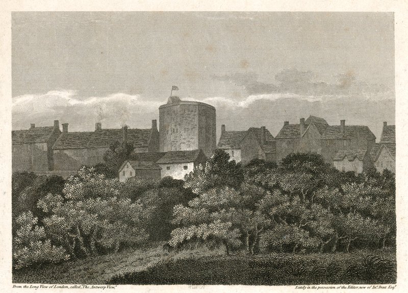 Teatr Łabędzia na Brzegu w formie, w jakiej pojawił się w 1614 r. autorstwa English School
