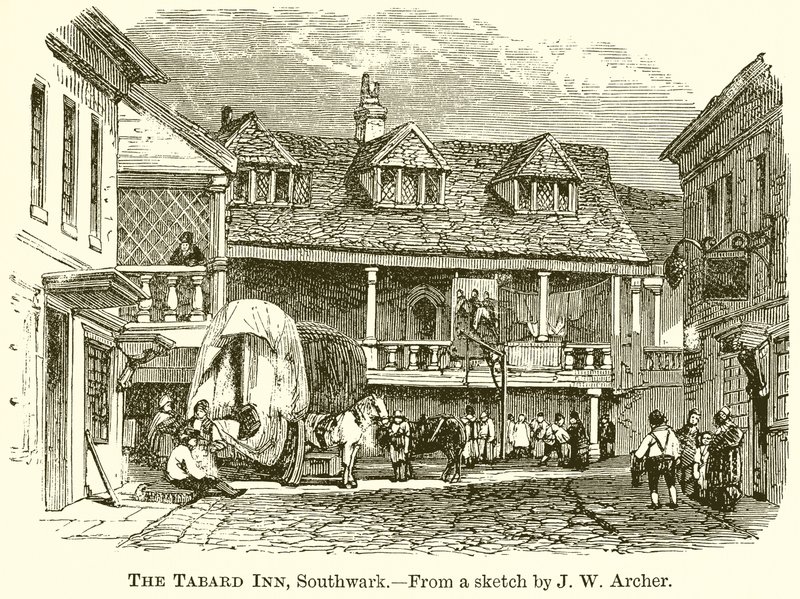 The Tabard Inn, Southwark autorstwa English School