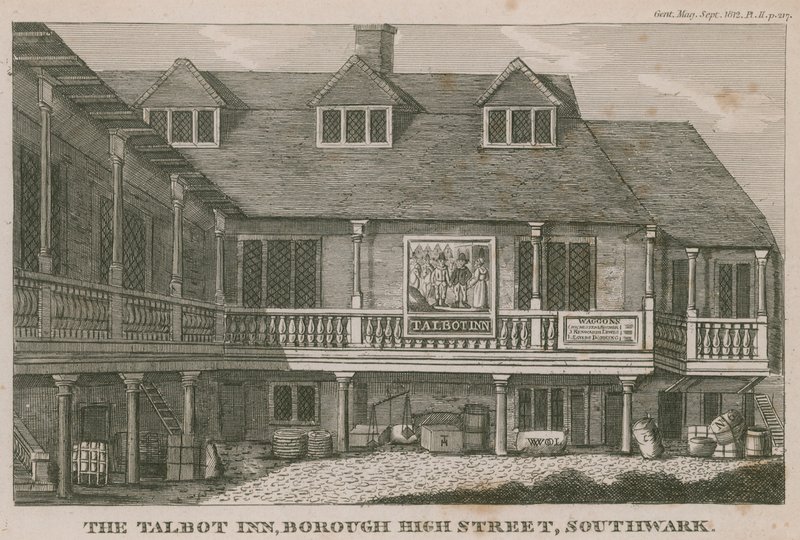 The Tabard Inn, Southwark autorstwa English School