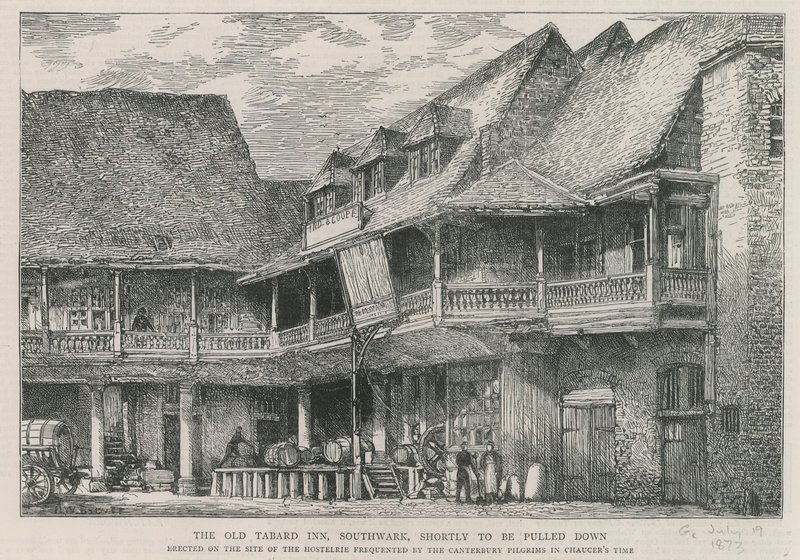 The Tabard Inn, Southwark autorstwa English School