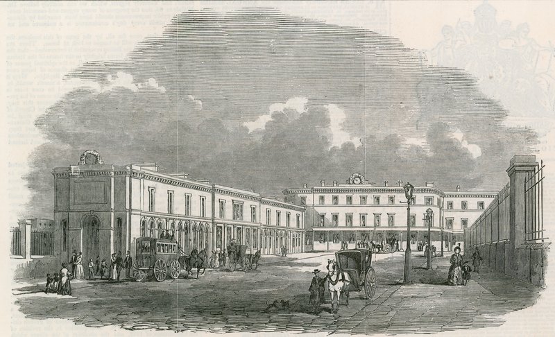 Terminus nowej kolei południowo-wschodniej przy London Bridge autorstwa English School