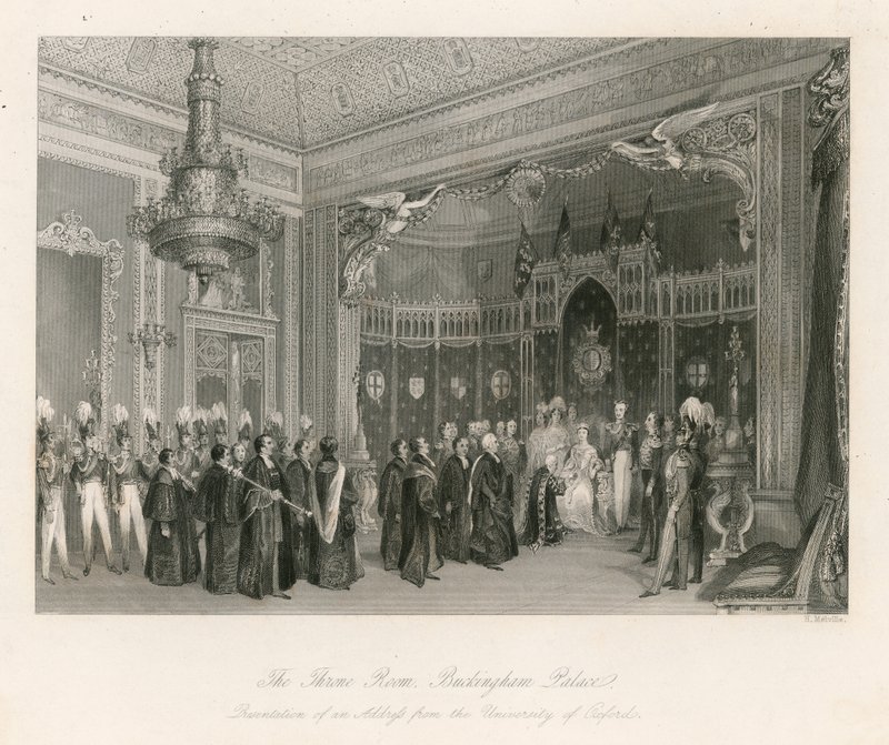 Sala tronowa, Pałac Buckingham autorstwa English School