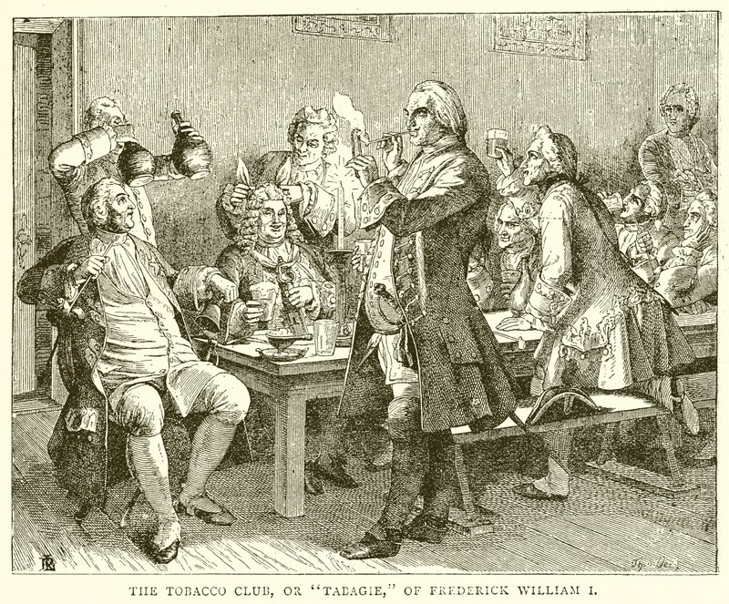 Klub Tytoniowy lub Tabagie Fryderyka Wilhelma I autorstwa English School