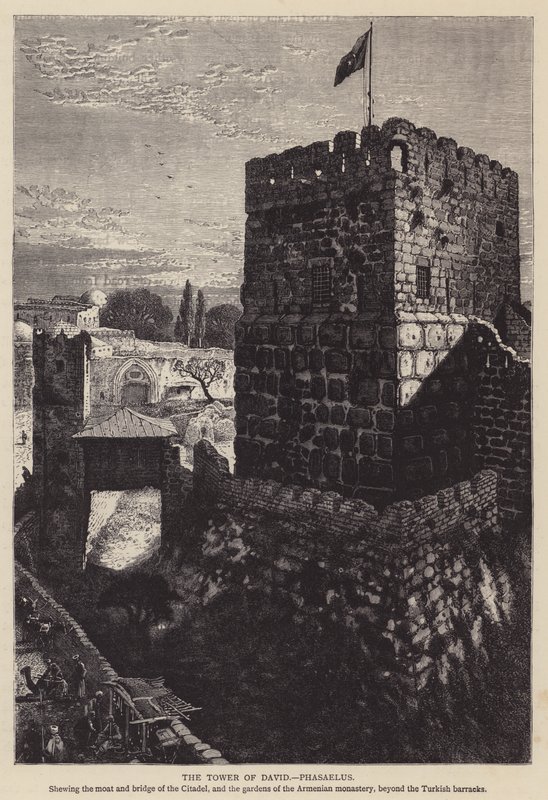 Wieża Dawida, Phasaelus (rycina) autorstwa English School