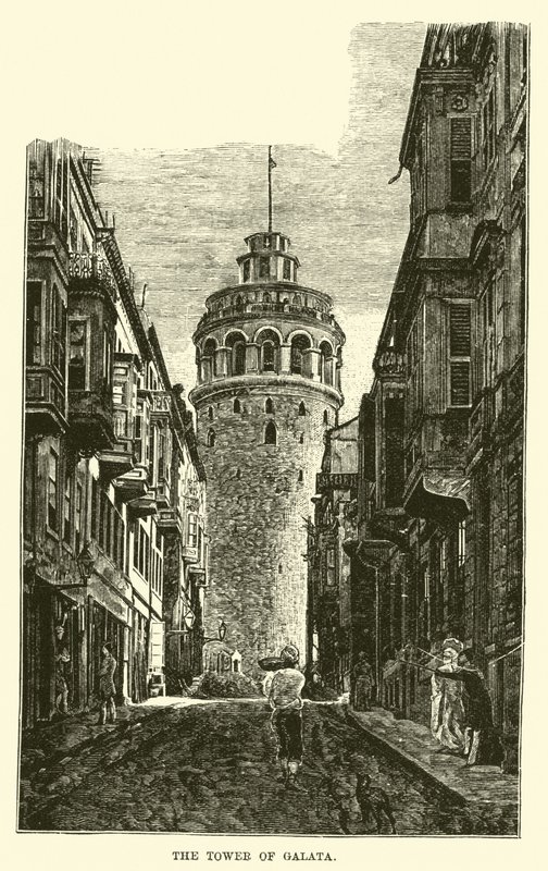 Wieża Galata autorstwa English School