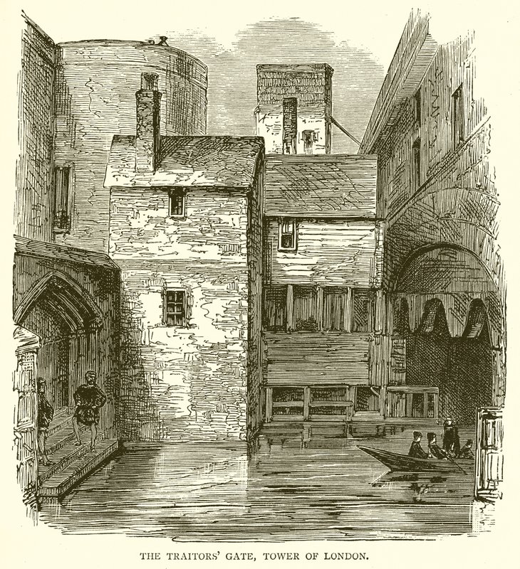 Brama zdrajców, Tower of London autorstwa English School