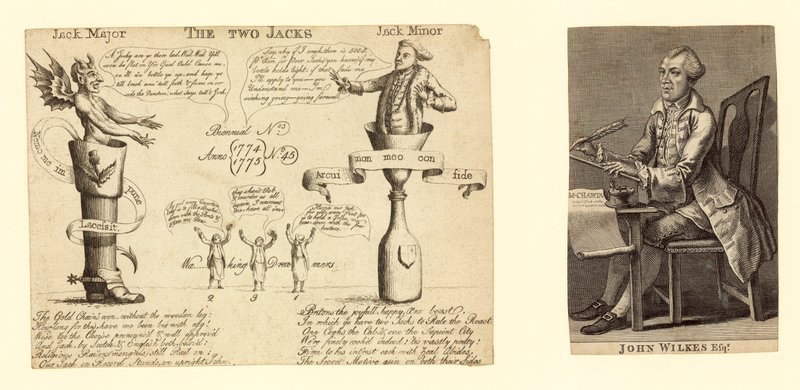 Dwa walety, 1774 autorstwa English School