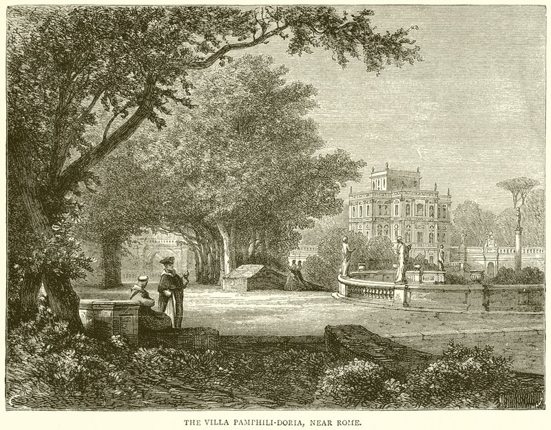 Villa Pamphili-Doria, niedaleko Rzymu autorstwa English School