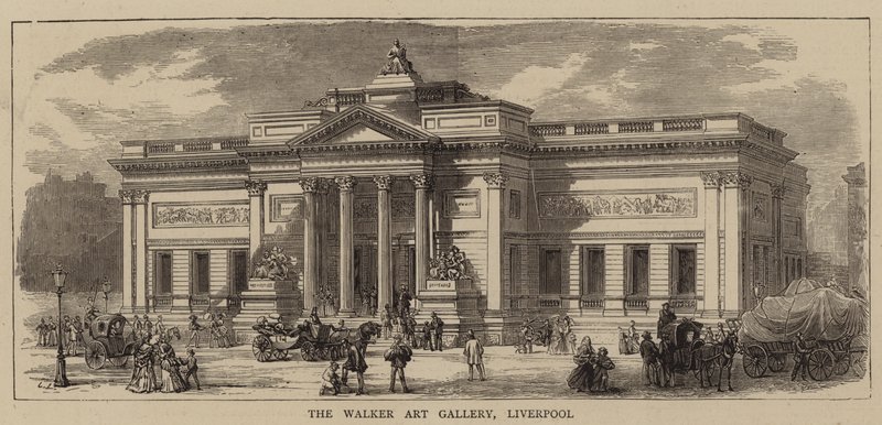 Galeria Sztuki Walker, Liverpool (grawerowanie) autorstwa English School