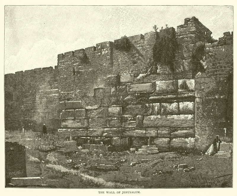 Mur Jerozolimy (rycina) autorstwa English School