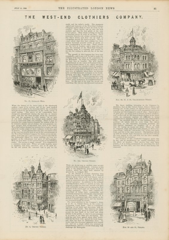 The West End Clothiers Company autorstwa English School